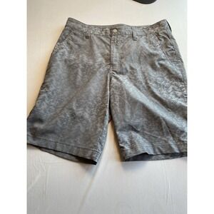 Alpine Design Mens Tech Shorts 32 Grey Geometric Aztec Stretch